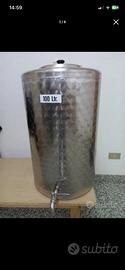 serbatoio in acciaio inox da 100 litri