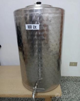 serbatoio in acciaio inox da 100 litri