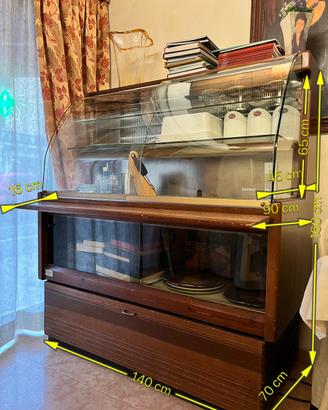 VETRINA FRIGO professionale in legno con motore