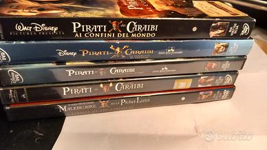 collezione completa dei pirati dei Caraibi 