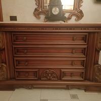 Soggiorno, angolo bar e camera da letto