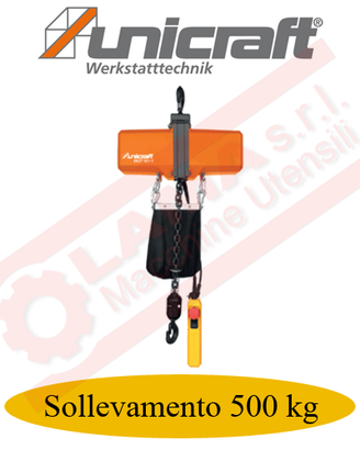 Paranco elettrico a catena 500 kg