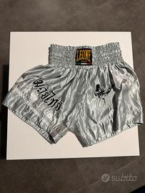 Pantaloncini Muay Thai Leone 1947 Silver - M