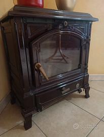 Stufa a legna EFEL “Harmony 1” marrone da 10 kW