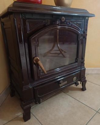 Stufa a legna EFEL “Harmony 1” marrone da 10 kW