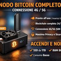 Bunker node , nodo bitcoin senza pc e rete fissa