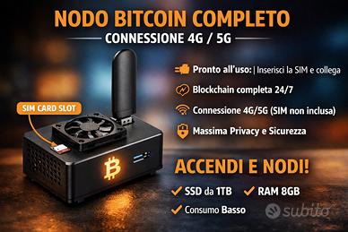 Bunker node , nodo bitcoin senza pc e rete fissa