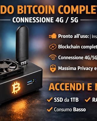 Bunker node , nodo bitcoin senza pc e rete fissa