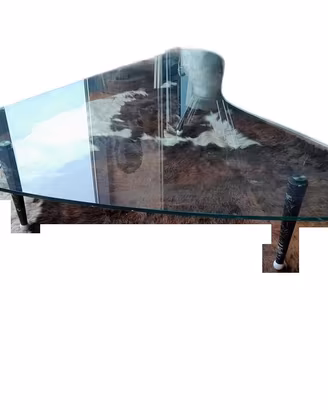 Tavolino Triangolare In Vetro Da Salotto