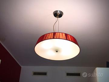 Lampadario moderno rosso