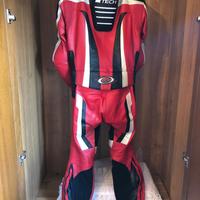 Tuta moto pelle MTECH