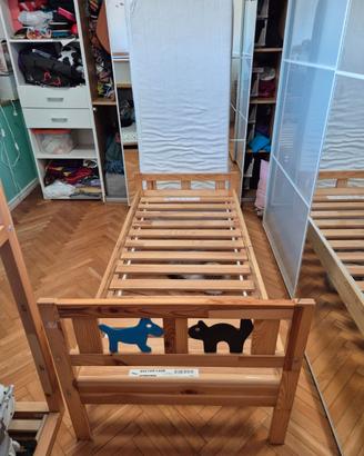 LETTO JUNIOR IKEA KRITTER 70x160 COMPLETO
