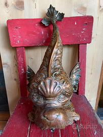 Lavabo a forma di pesce in rame