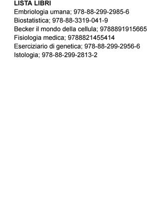 libri per coso di laurea medicina