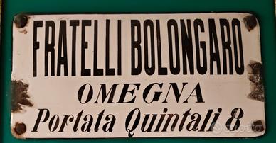 insegna smaltata Omegna Verbania Ossola 