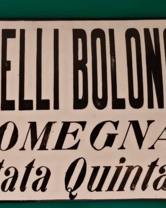 insegna smaltata Omegna Verbania Ossola 
