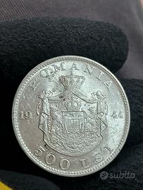 moneta d'argento romania fior di conio o unc 