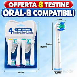 ORAL-B - 8 TESTINE COMPATIBILI SPAZZOLINO ELETTRIC