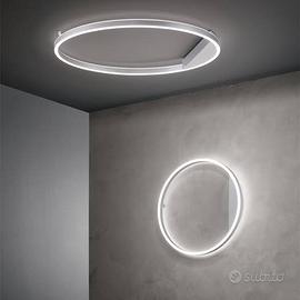 Lampada da soffitto o parete silver Minus Ondaluce