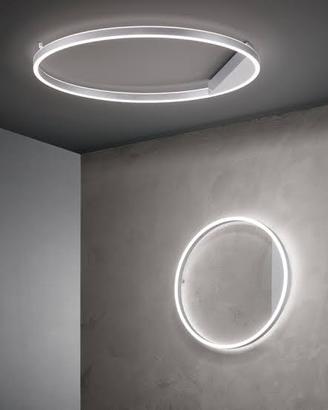 Lampada da soffitto o parete silver Minus Ondaluce