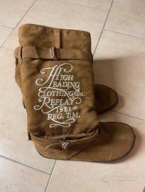 Stivali marroni scamosciati Replay / numero 37