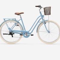 Bici citta ELOPS 520 telaio basso blue jeans