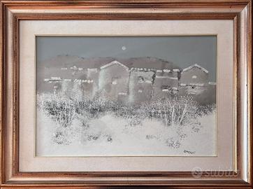 Quadro olio su tela  Manlio Bacosi 68x49