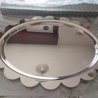 Vassoio in acciaio inox Alessi nuovo confezionato