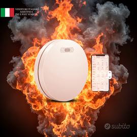 Rilevatore fumo fotoelettrico 85dB batteria 10anni