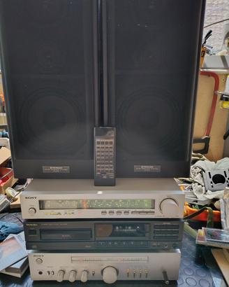 impianto stereo vintage Sony 
