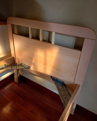 materasso+struttura letto singolo 80x190