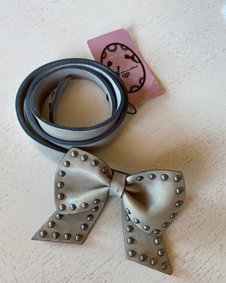 Cintura in pelle, donna, grigio Fornarina tg. S