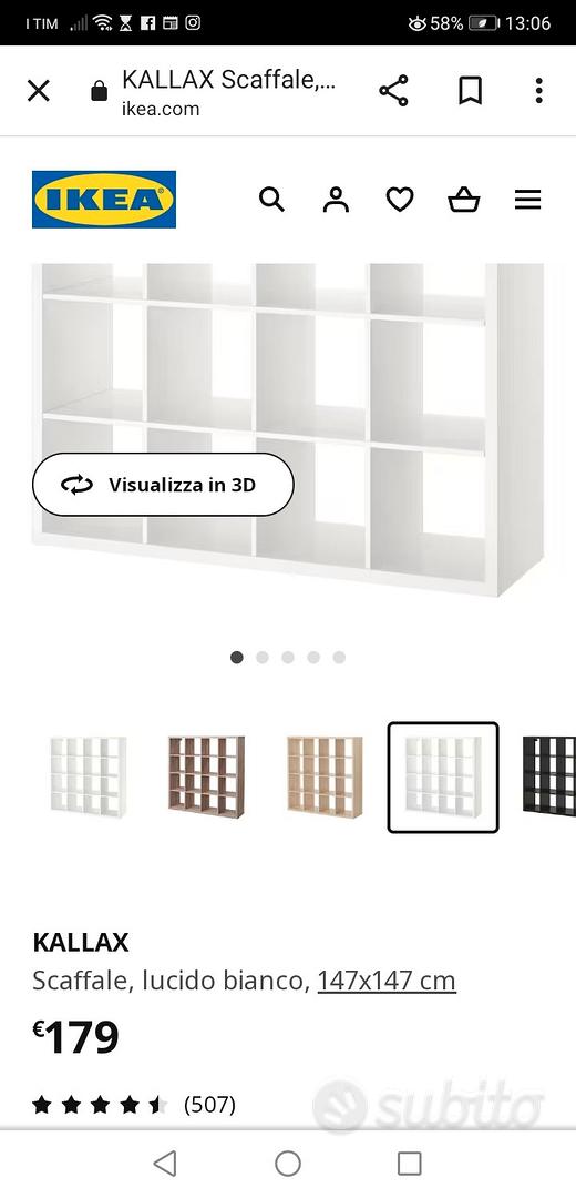 KALLAX IKEA colore grigio lucido fuori produzione - Arredamento e  Casalinghi In vendita a Salerno