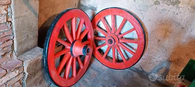 Ruote carro antiquariato