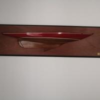 Mezzo Scafo Barca a Vela Nautica Mare Vintage Anti