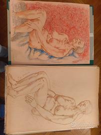 Disegni originali accademici – Nudo femminile