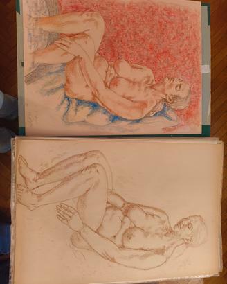 Disegni originali accademici – Nudo femminile