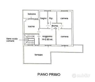 CANTU' vendiamo TRILOCALE al primo piano a reddito