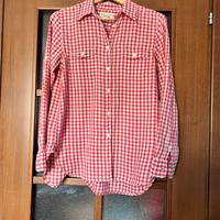 Camicia donna cotone rossa e bianca Ralph Lauren