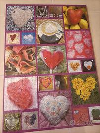 puzzle 1000 pezzi tema cuori 
