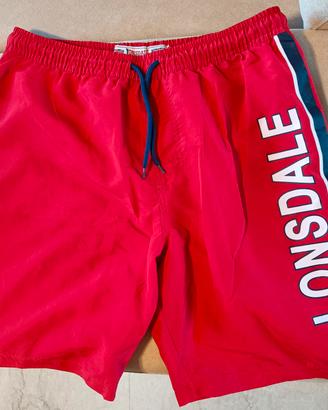Costume da bagno uomo Lonsdale rosso - Taglia L