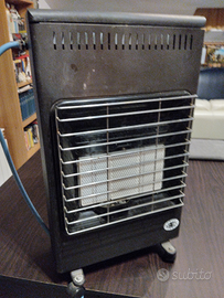 Stufa a metano con rotelle