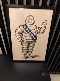 poster incorniciato omino Michelin 