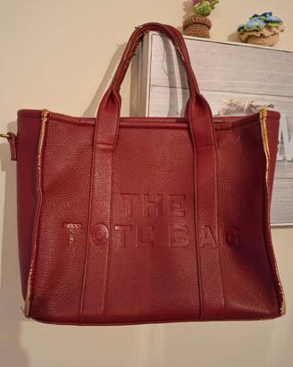 Borsa Tote Bag Bordeaux Capiente - Da Restaurare 