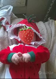 Tutina fragola ciniglia