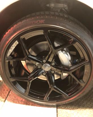 Cerchi neri ruote complete 9x21 audi tipo rs6
