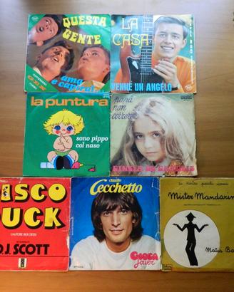 Lotto dischi LP 45 artisti vari