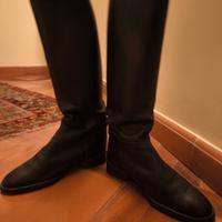 stivali di equitazione pelle neri