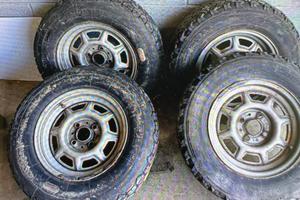 4 Gomme 185/70 r13 cerchio epoca bmw serie 3 e21