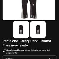 pantalone GALLERY DEPT grigio